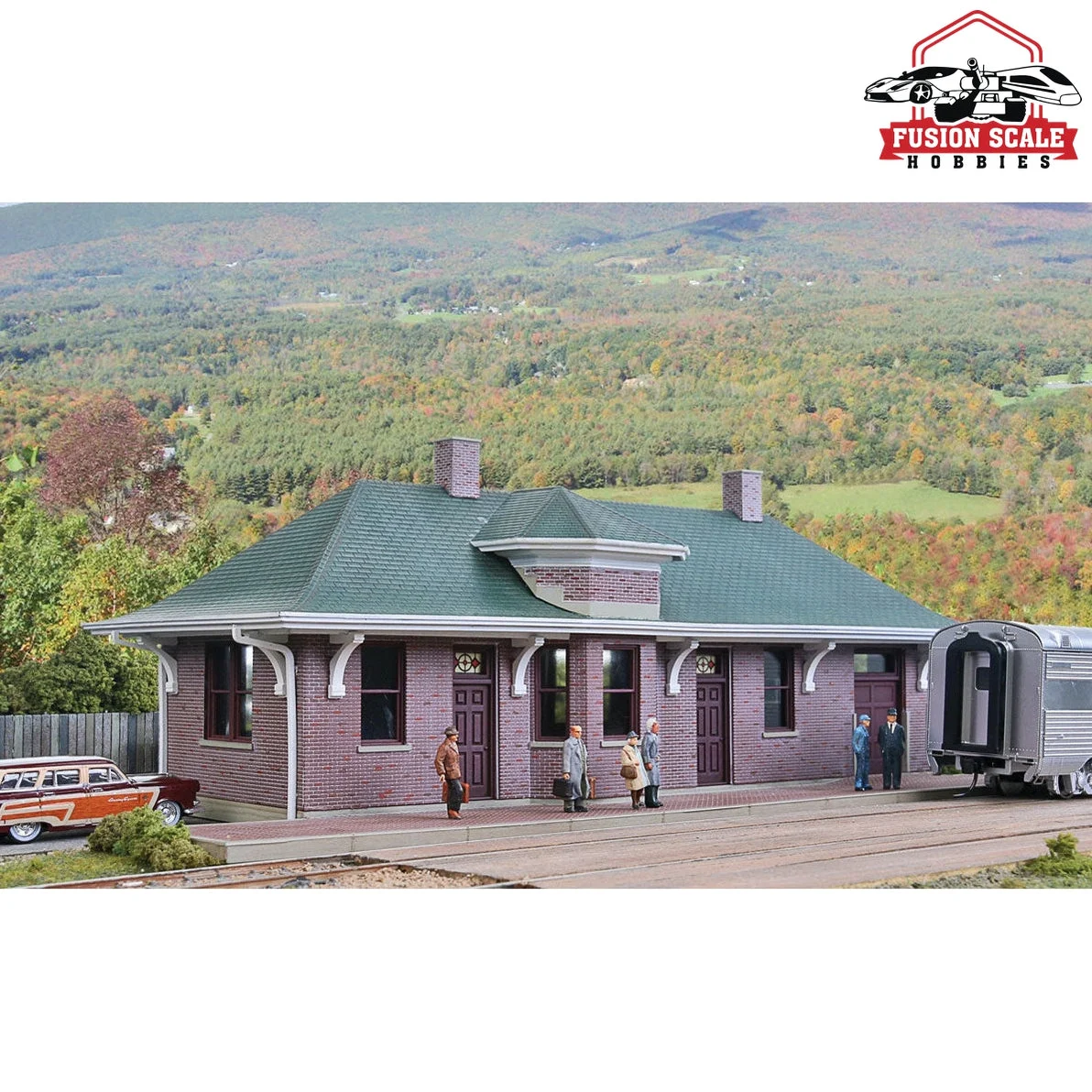 Walthers Cornerstone HO Scale Pella Depot Kit 12 x 5 x 31/2" 30 x 12.7 x 8.8cm