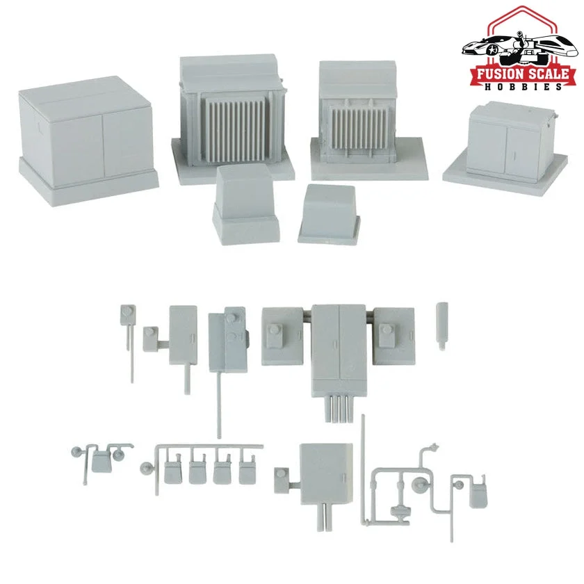 Walthers Cornerstone HO Scale Modern Industrial Park Series Electrical Fixtures Kit