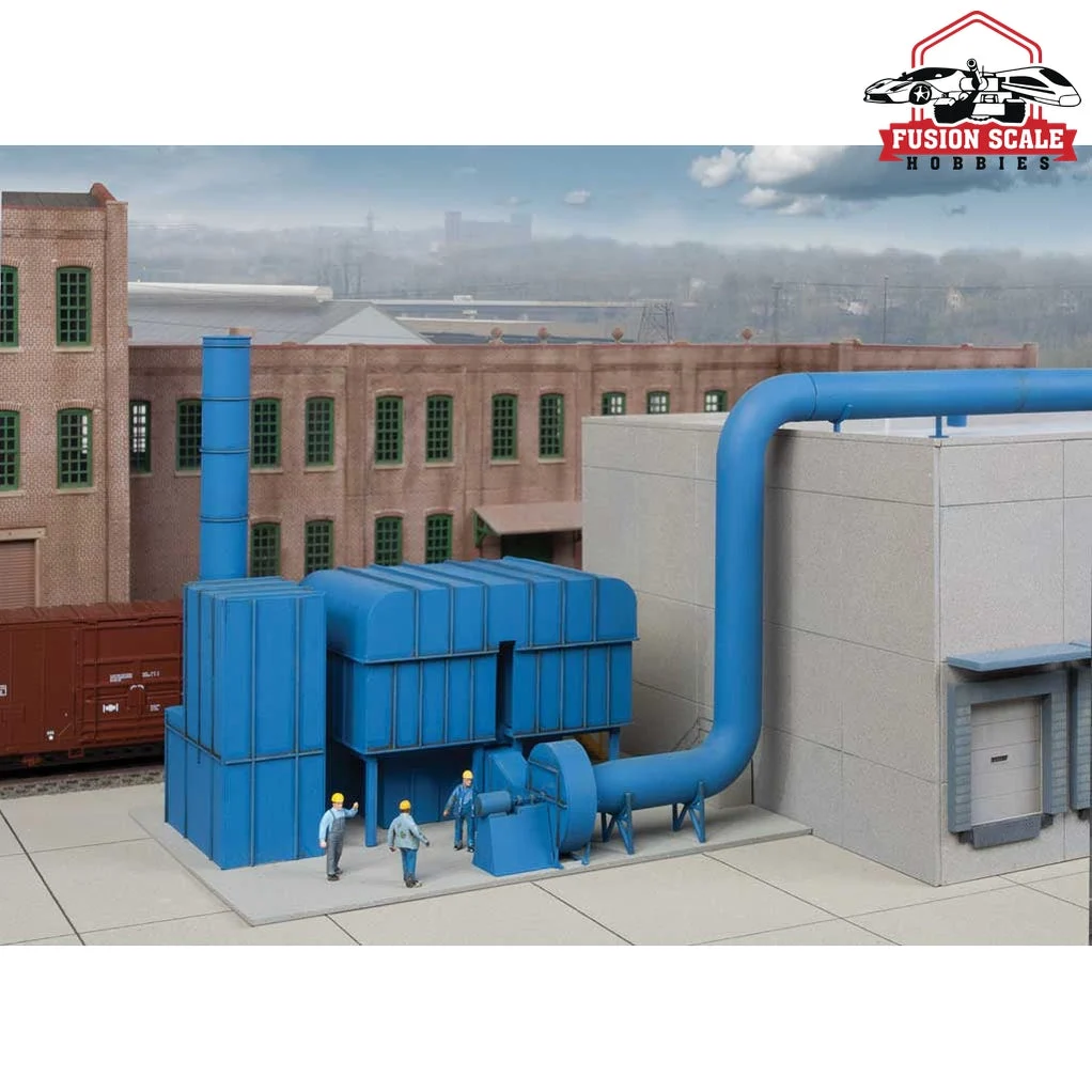 Walthers Cornerstone HO Scale Organic Vapor Air Cleaner (RTO) Cornerstone Modern Industrial Park Kit 61/2 x 5 x 51/8" 16.5 x 12.7 x 13cm