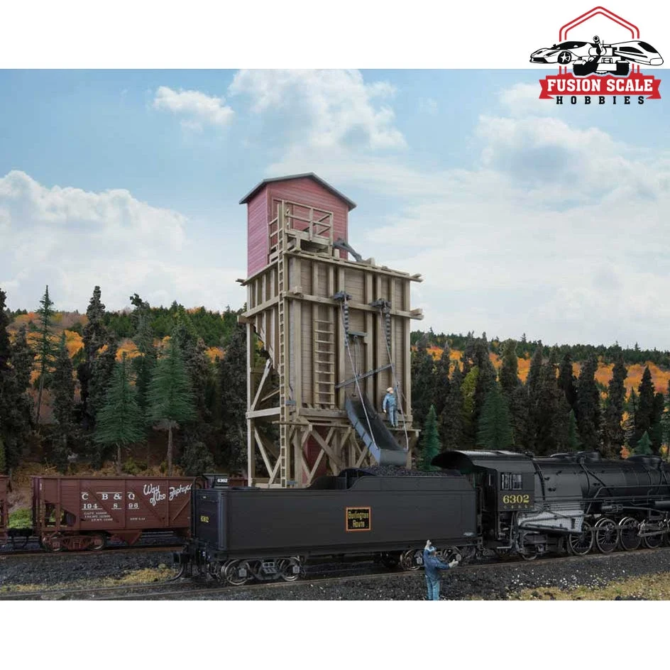 Walthers Cornerstone HO Scale Small Wood Coaling Station Kit 3 x 55/8 x 713/16" 7.8 x 14.1 x 19.7cm