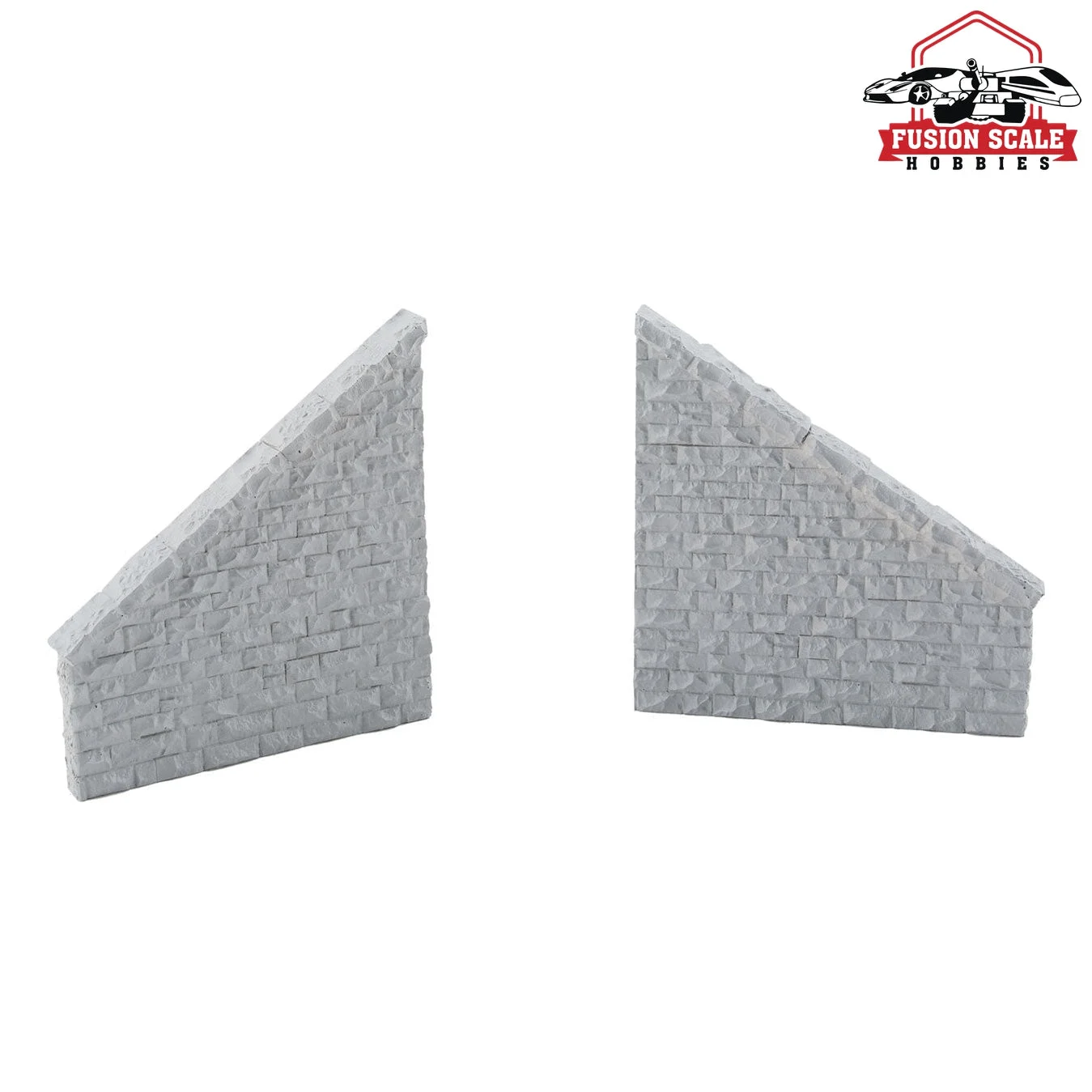 Walthers Cornerstone HO Scale Railroad Bridge Stone Wing Walls Resin Casting One Each Left & Right; Approximately: 33/4 x 7/16 x 4" 9.5 x 1.1 x 10.1cm