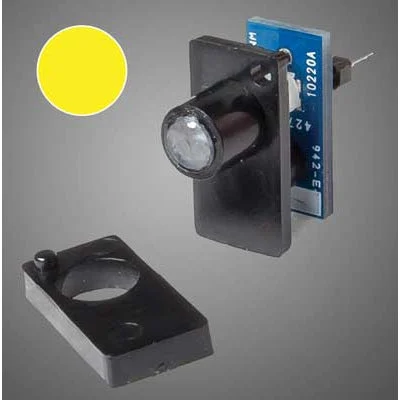 Walthers Single Color LED Fascia Indicator Yellow - Walthers Controls