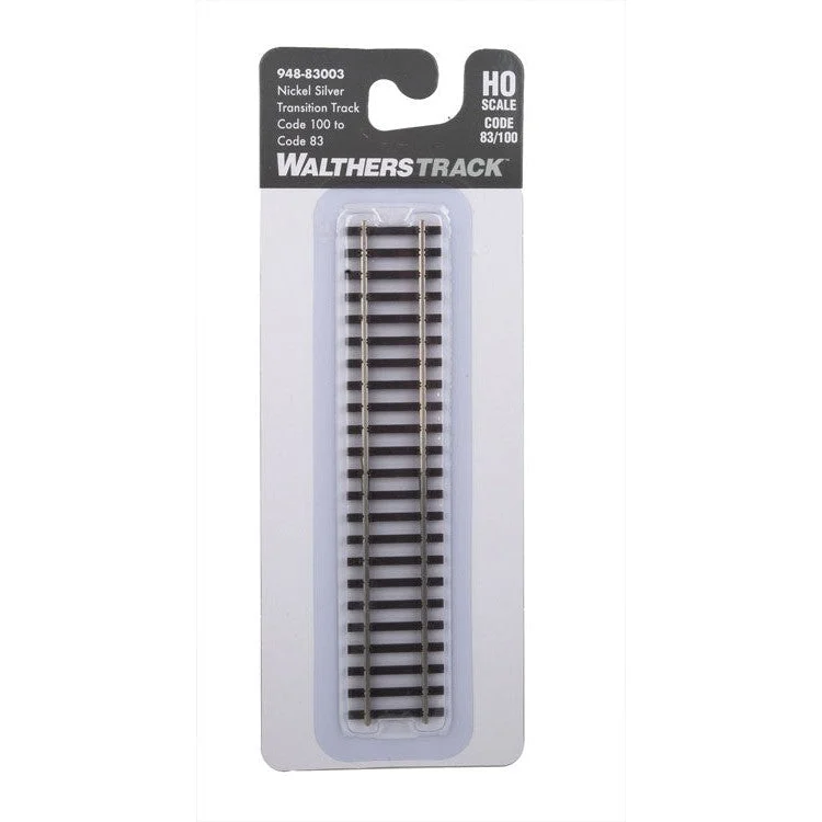 Walthers Nickel Silver Transition Track Code 100 to Code 83 - 948-83003
