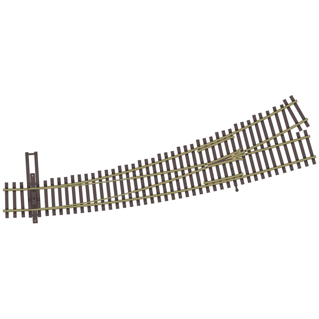 Walthers Code HO Code 83 Curved Turnout - 24 and 36" Left Hand - 948-83067
