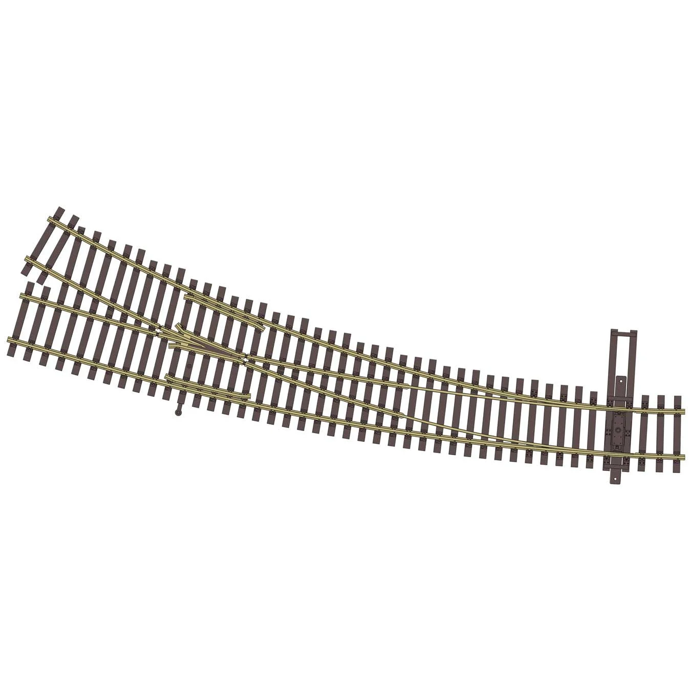 Walthers Code HO Code 83 Curved Turnout - 24 and 36" Right Hand - 948-83068