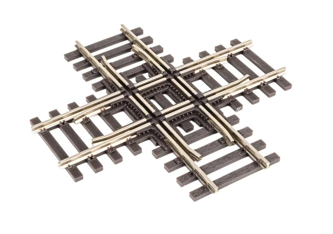 Walthers HO Scale Code 83 90° Crossing Nickel Silver Track Section - 948-83090