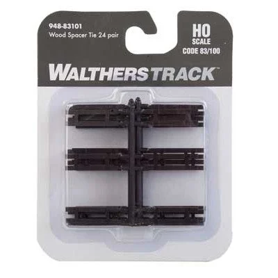 Walthers HO Wood Spacer Ties for Code 83 or Code 100 Track 24 Pairs - 948-83101