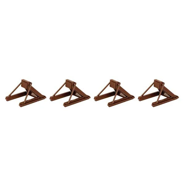 Walthers HO Assembled Track Bumper Rust Brown 4 Pack - 948-83109