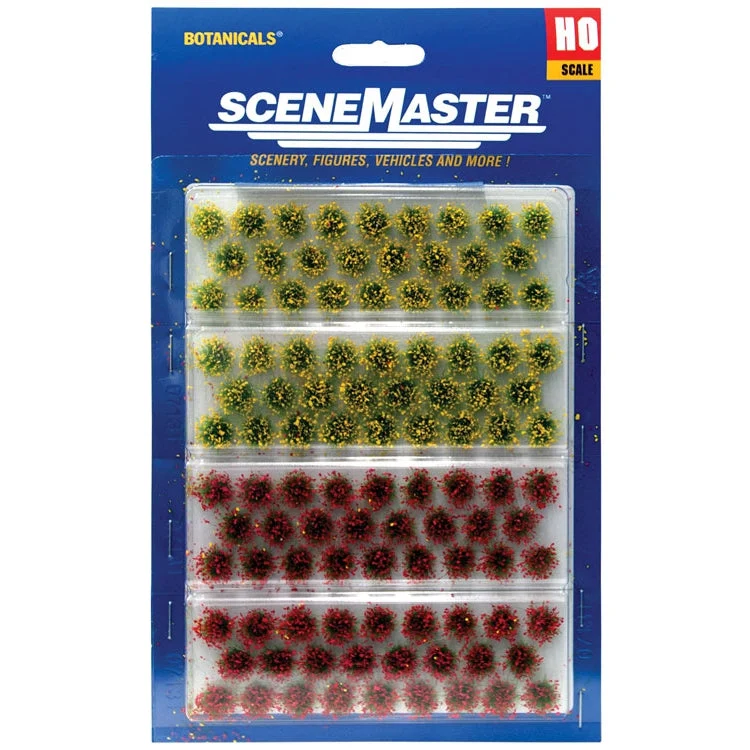 Walthers Grass Tufts - pkg(104) 1/4" 0.6cm Tall -- Blooming Flowers