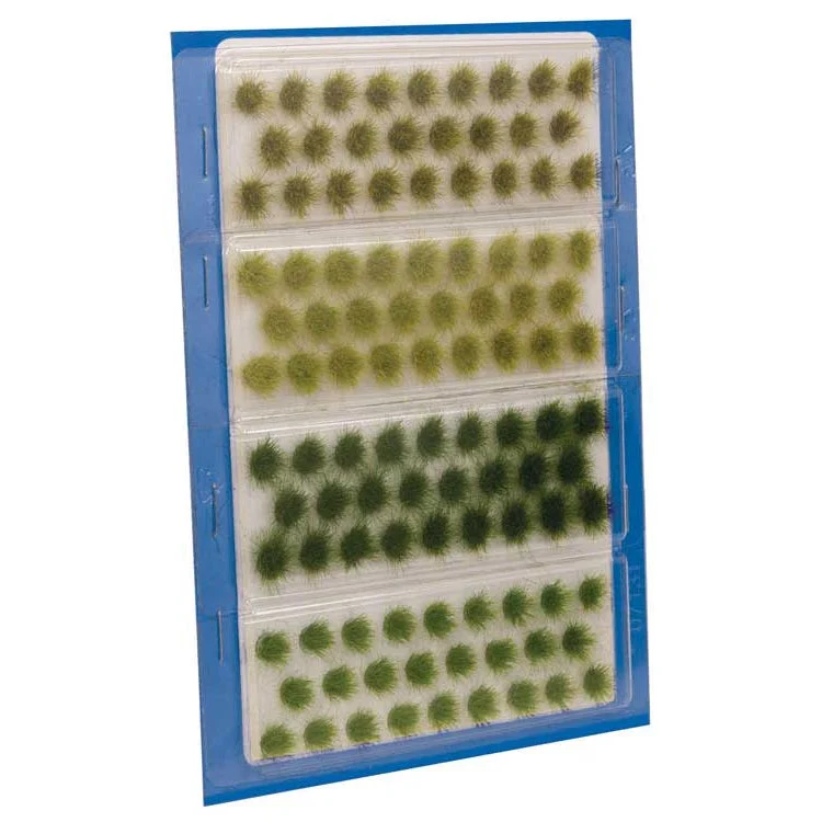 Walthers Grass Tufts - 1/4" 0.6cm Tall pkg(104) -- Wild Mix Short