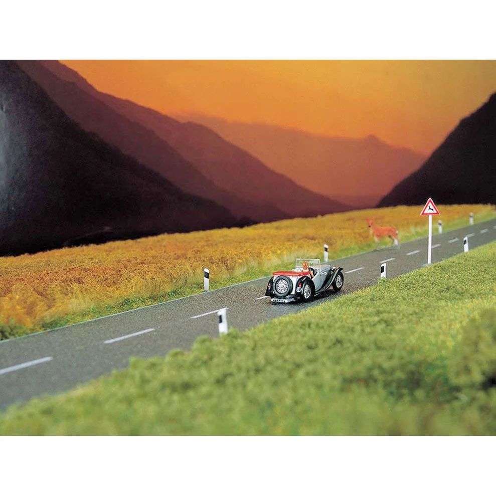 Walthers Flexible Self-Adhesive Paved Roadway -- 39-3/8 x 2-5/8" 1m x 66mm -- With White Line Markings