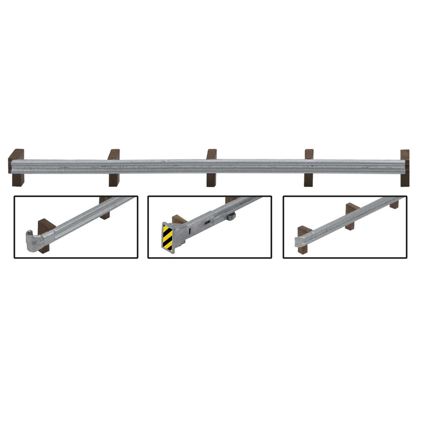 Walthers Roadway Guardrails -- Kit - 200' 60.9m Scale Long