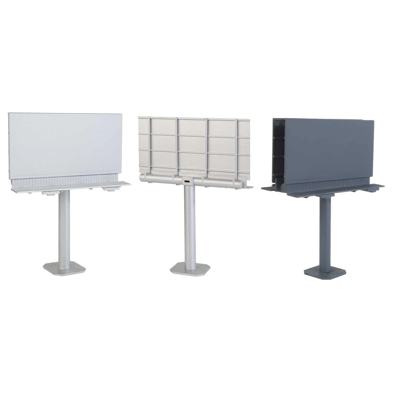 Walthers Modern Single-Post Billboard -- Kit - 3-3/8 x 4-3/8 x 2-1/16" 8.6 x 11.1 x 5.2cm