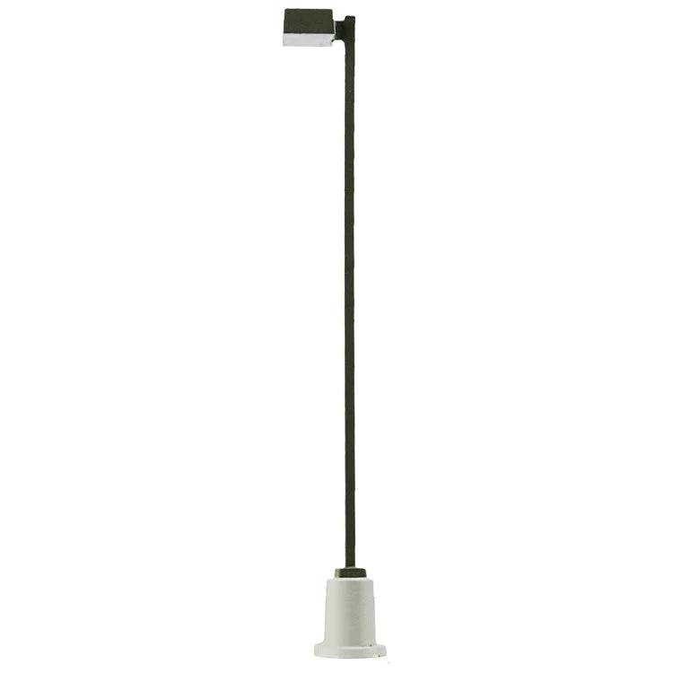 Walthers Single-Square Modern Parking Lot Light -- 3-3/4" Tall x 1/2" Wide 9.5 x 1.2cm