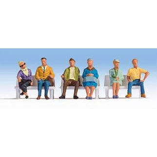 Walthers Seated People pkg(6) -- Set #2