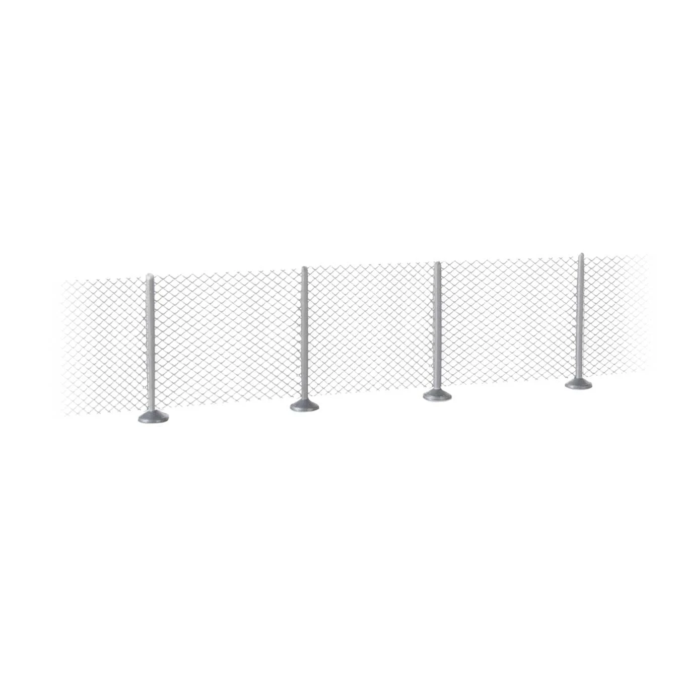 Walthers Metal Industrial Fence -- Kit - 23-5/8 x 5/8" 60cm x 16mm (32 Posts)