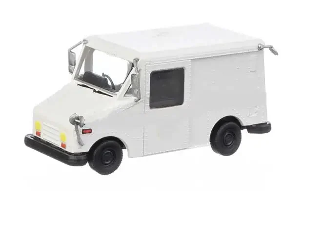 Walthers SceneMaster HO Scale Canada Postal Service 1987 - present Scheme Long Life Vehicle (LLV) Mail Truck White Unlettered