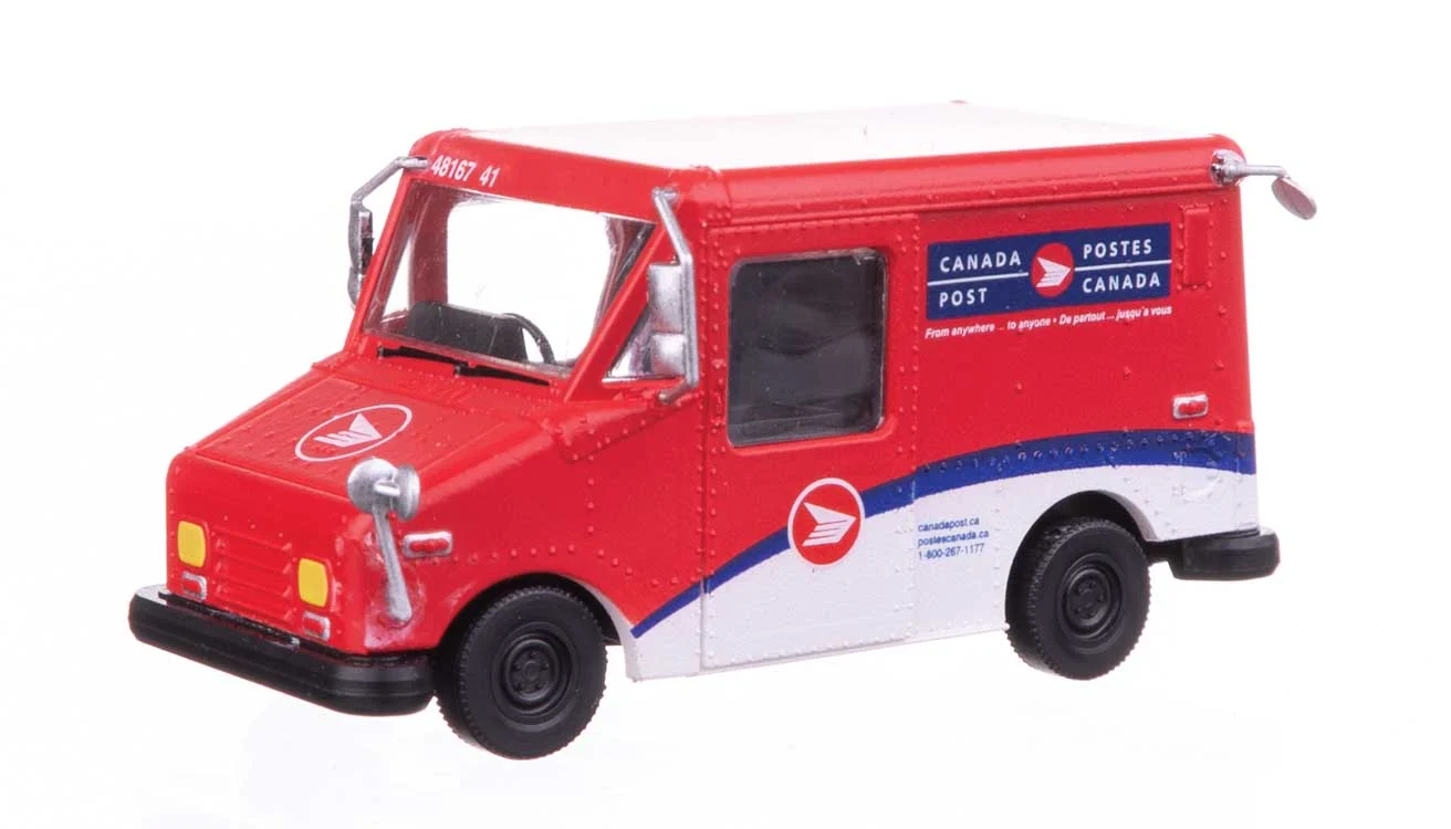Walthers SceneMaster HO Scale Canada Postal Service 1998 Present Scheme Long Life Vehicle (LLV) Mail Truck - Walthers Scene Master