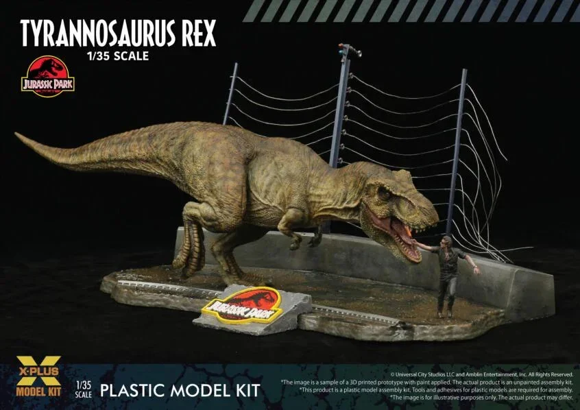 1/35 X-Plus Models JP T-Rex Chasing Malcom
