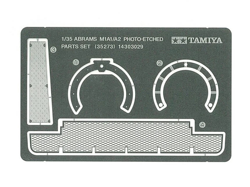 Tamiya 1/35 Us Abrams Photo Etched Parts - 35273