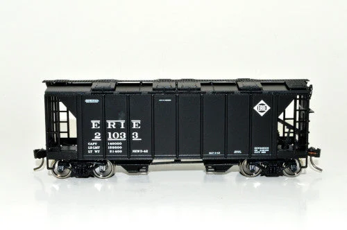 Bowser HO Scale Erie 70' Ton Covered Hopper RD# 21025 - Bowser Trains