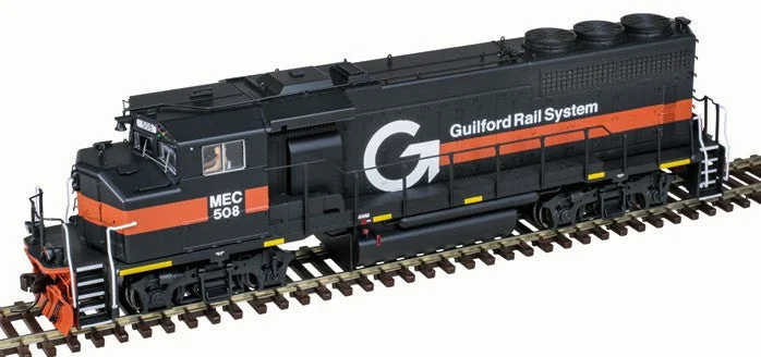 Atlas HO Scale GMD GP40-2W Guilford #518 Gray & Orange - Standard DC - ATL10004406