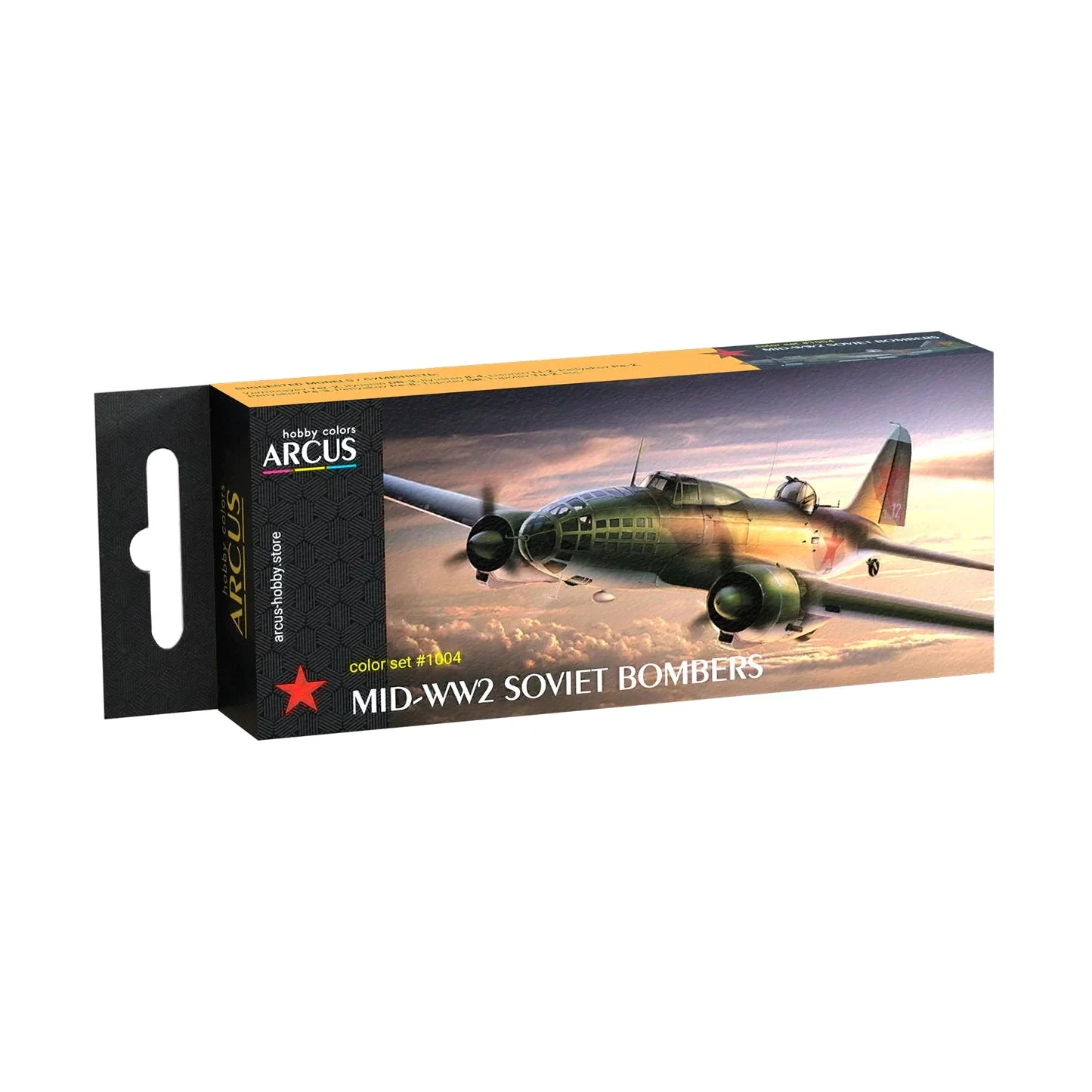Arcus Hobby Colors Mid-WW2 Soviet Bombers Paint Set