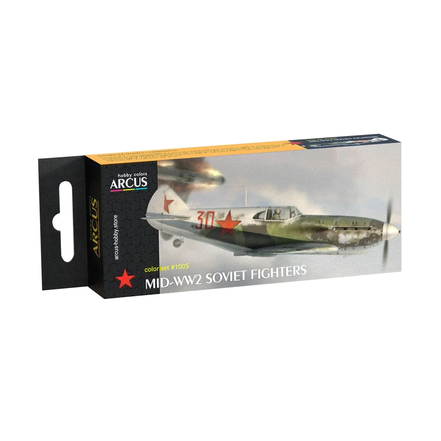 Arcus Hobby Colors Mid-WW2 Soviet Fighters Paint Set
