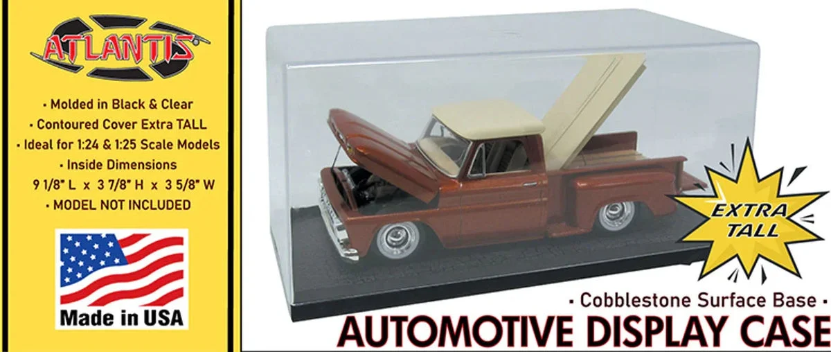 Atlantis Automotive Display Case Cobblestone Base Extra Tall-1014