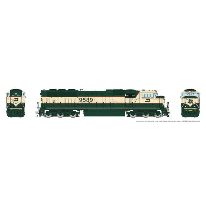 Rapido HO Scale EMD SD70MAC Diesel Locomotive – Burlington Northern Executive Scheme #9690 (DC/DCC/Sound)