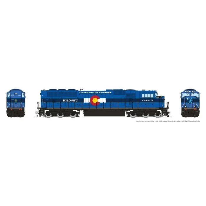 Rapido HO Scale EMD SD70MAC Diesel Locomotive – Colorado Pacific Railroad #620 (DC/DCC/Sound)