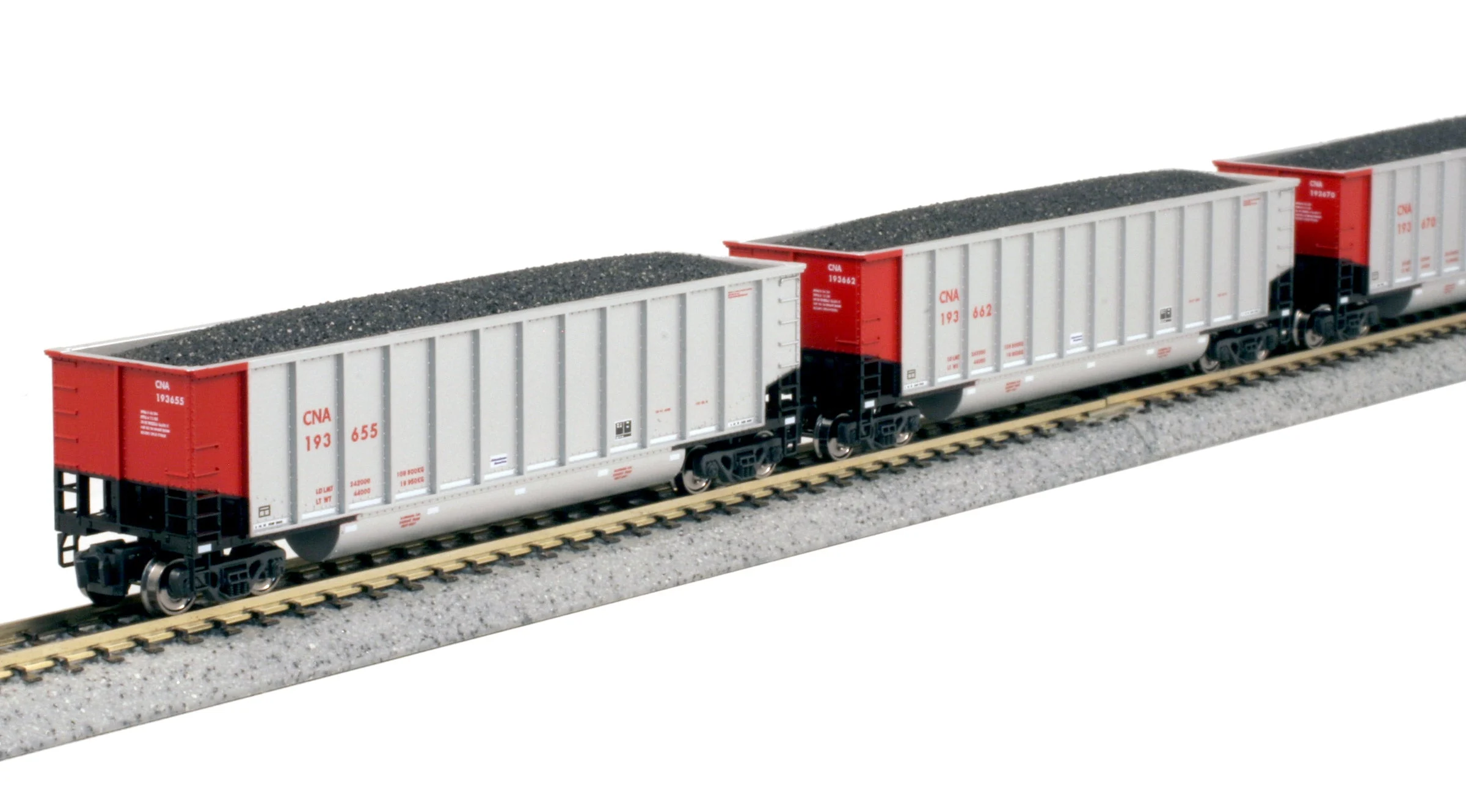 Kato N Scale Canadian National Bethgon Coal Hoppers 8 Pack