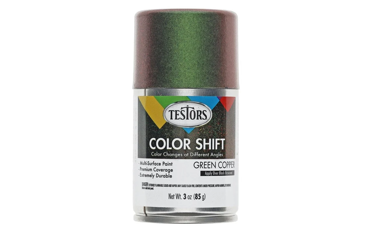 Testors Color Shift Spray Paint 3oz Gloss Green Copper - TES340911