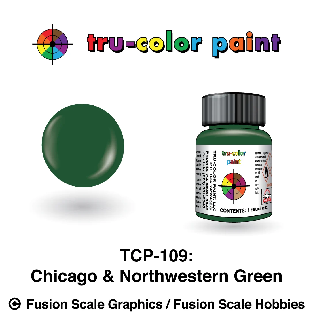 Tru Color Paint Chicago & NorthWestern CNW Green 1oz - 109