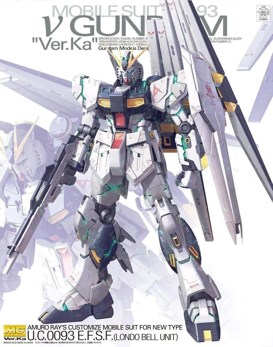 1/100 MG Nu Gundam Ver.Ka Char's Counterattack - Bandai Namco