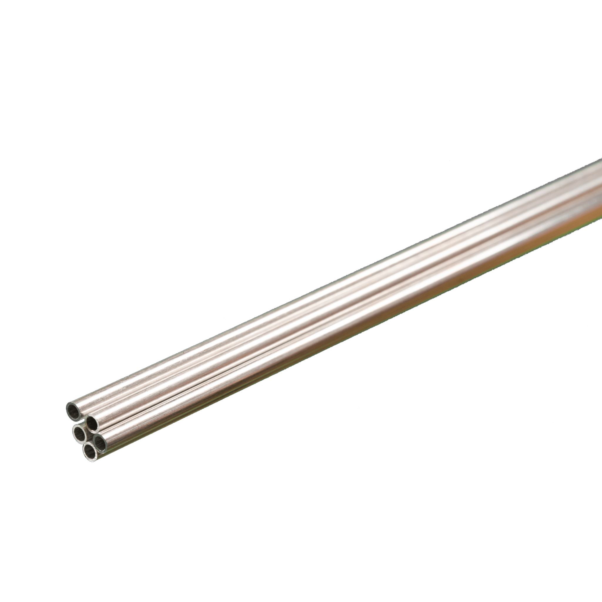Round Aluminum Tube: 1/8" OD x 0.014" Wall x 36" Long (5 Pieces) - K&S