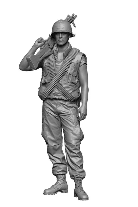 1/16 H3 Model Vietnam War "US M60 Gunner" 16102 - H3 Models