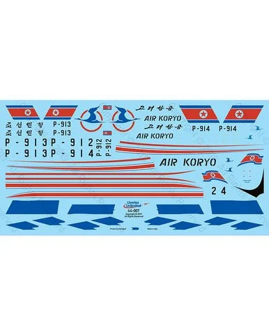 1/144 Fundekals CAAK / AIR KORYO IL-76 CANDIDS
