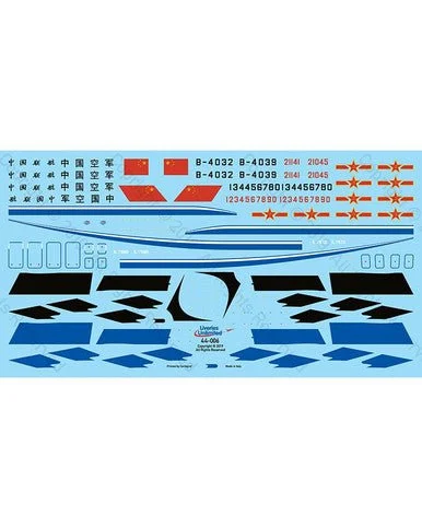 1/144 Fundekals CHINA / PLAAF IL-76 CANDIDS