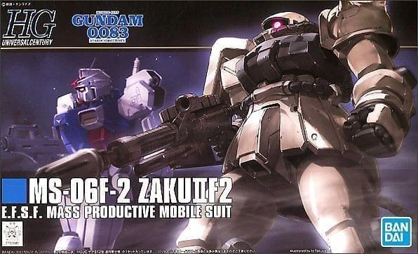 1/144 HGUC #107 MS-06F-2 Zaku II F2