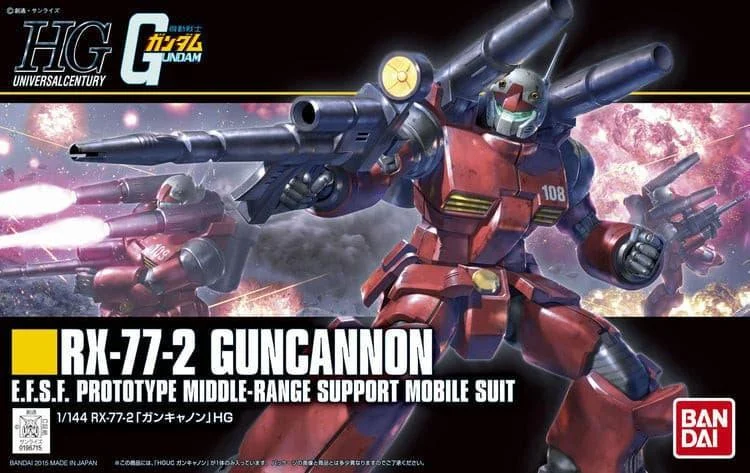 1/144 HGUC #190 RX-77-2 Guncannon