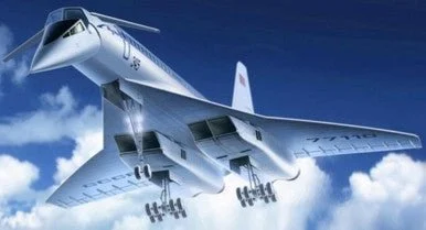 1/144 ICM Tupolev-144, Soviet Supersonic Passenger Aircraft