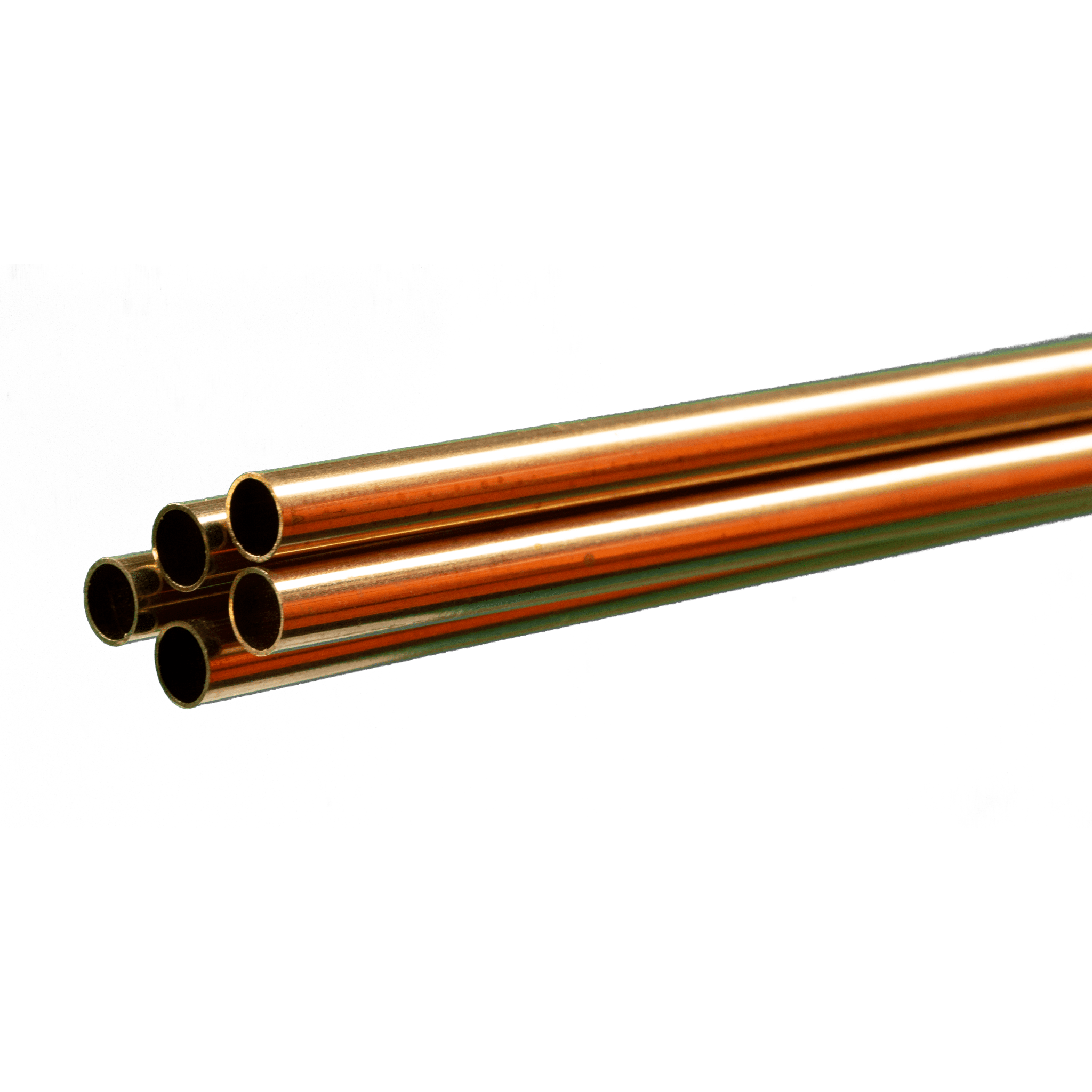 Round Brass Tube: 1/4" OD x 0.014" Wall x 36" Long (5 Pieces) - K&S