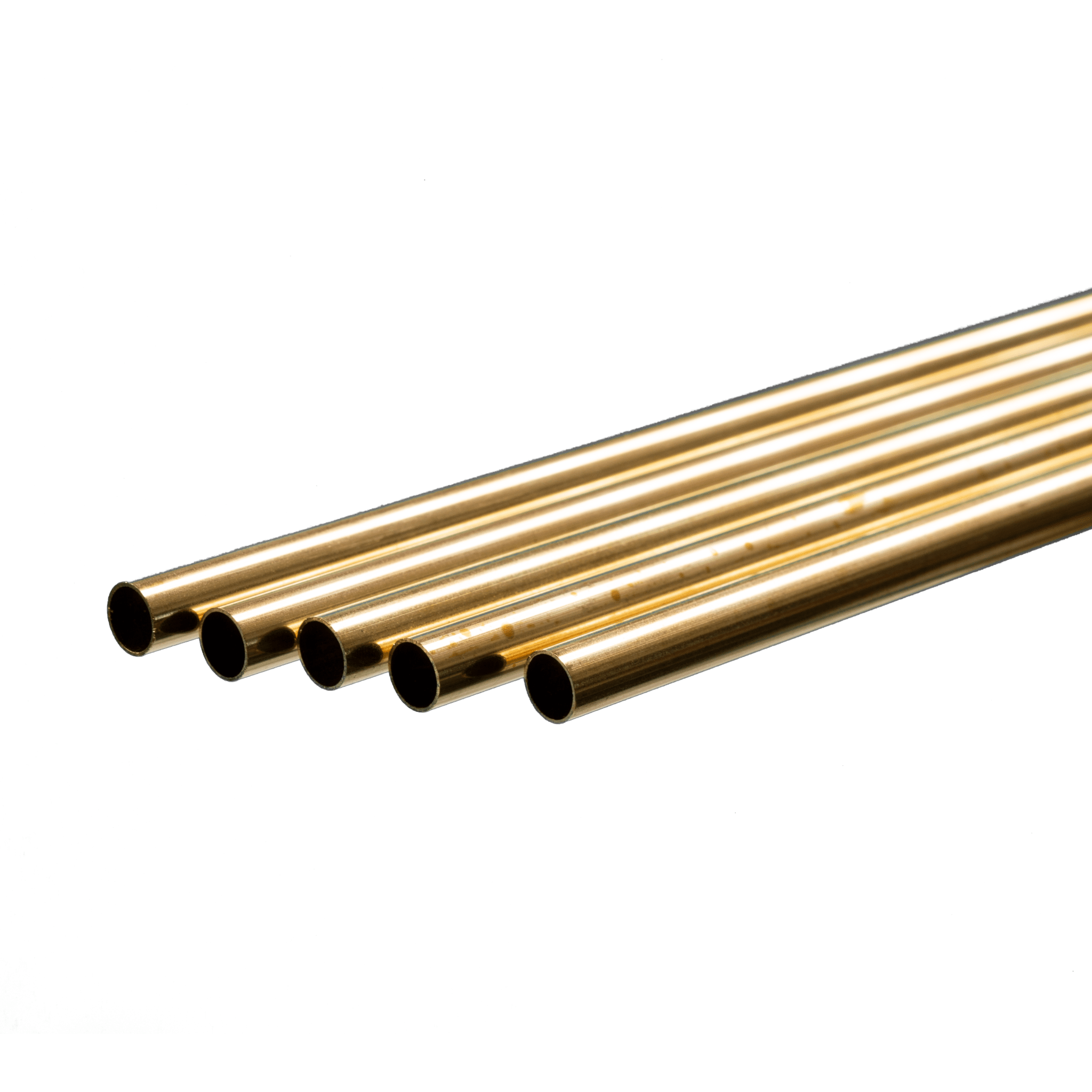 Round Brass Tube: 9/32" OD x 0.014" Wall x 36" Long (5 Pieces) - K&S