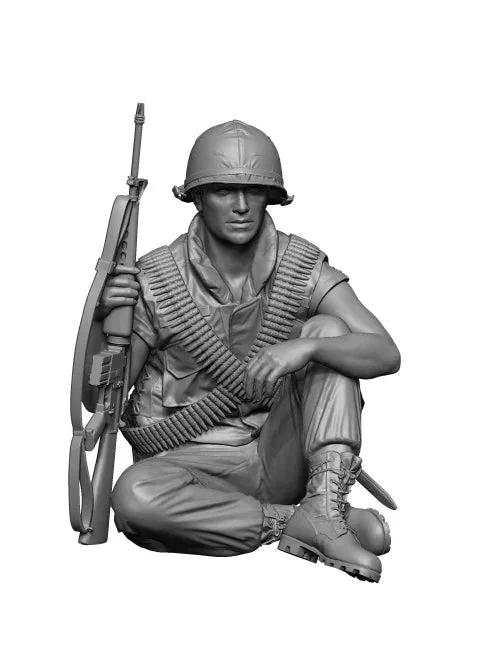1/16 H3 Model Vietnam War "US Rifleman Sitting Position" 16103 - H3 Models