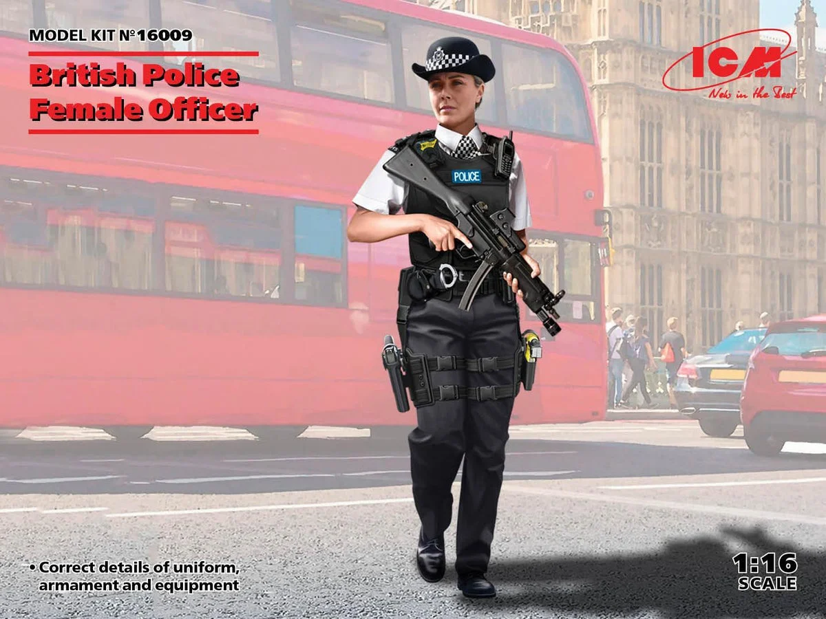 1/16 ICM British Police Female Officer 16009