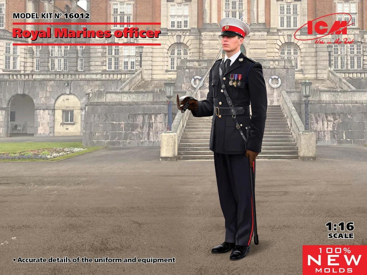 1/16 ICM Royal Marines Officer 16012
