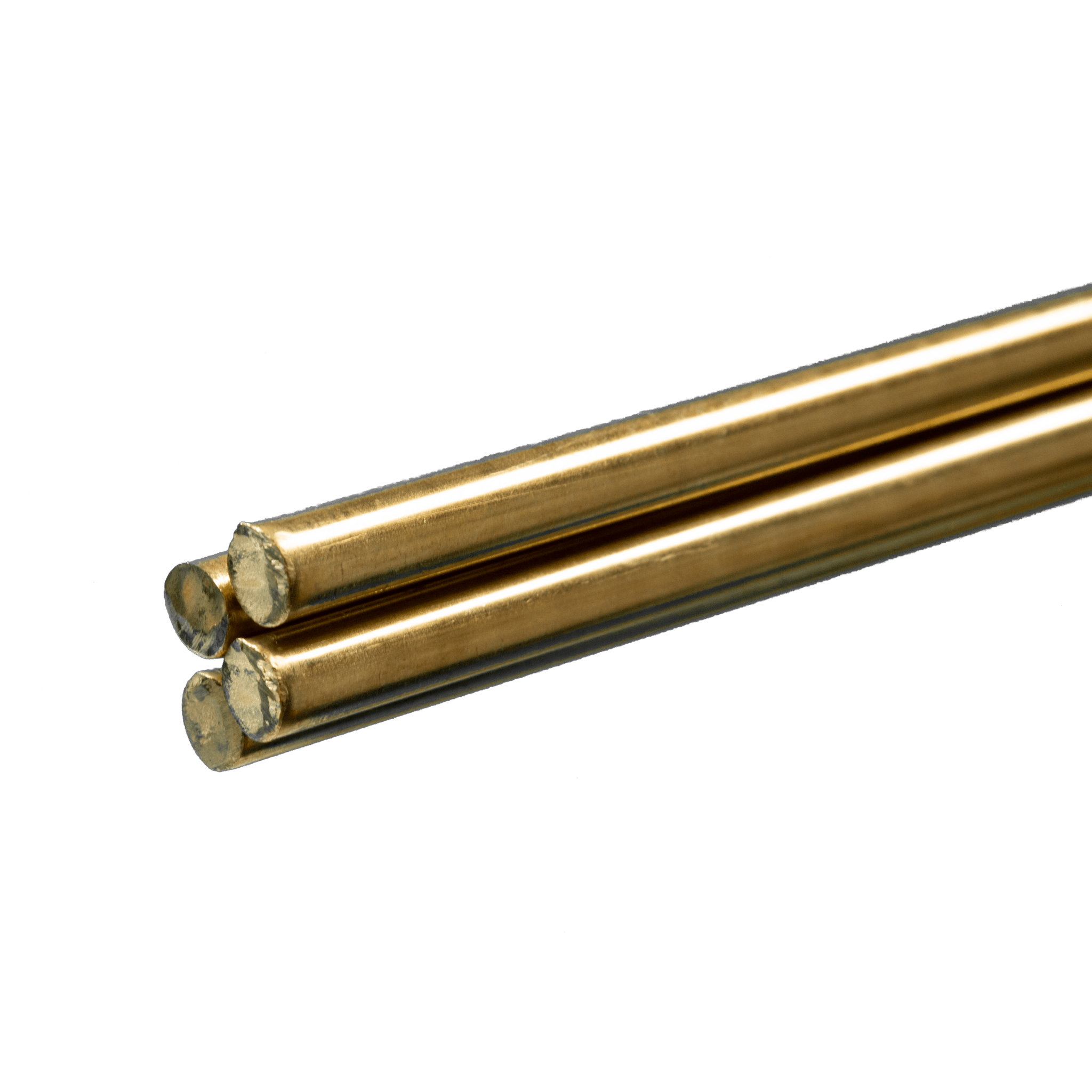Round Brass Rod: 1/4" OD x 36" Long (4 Pieces) - K&S