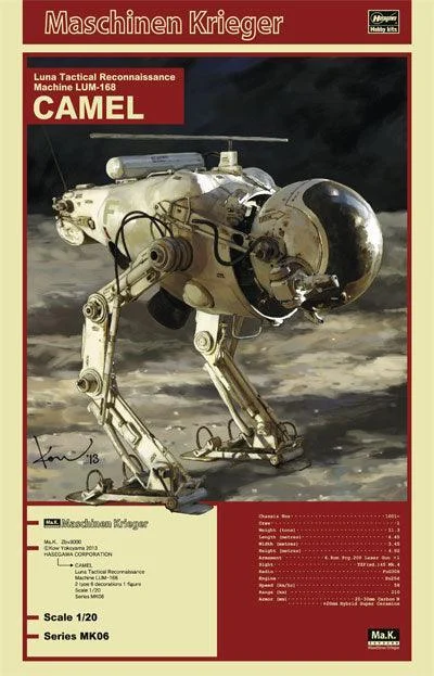 1/20 Hasegawa Luna Tactical Reconnaissance Machine Lum-168 Camel 64006