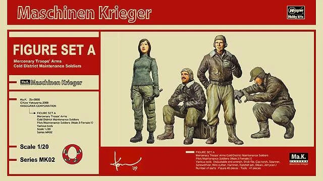1/20 Hasegawa Maschinen Krieger Figure Set 64002